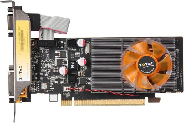Alt view image 3 of 5 - ZOTAC GeForce GT 520 (Fermi) 1GB DDR3 PCI Express 2.0 x16 Low Profile Ready Graphics Card ZT-50601-10L