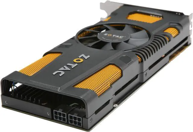Alt view image 5 of 6 - ZOTAC AMP! GeForce GTX 570 (Fermi) 1280MB GDDR5 PCI Express 2.0 x16 SLI Support Graphics Card ZT-50204-10M