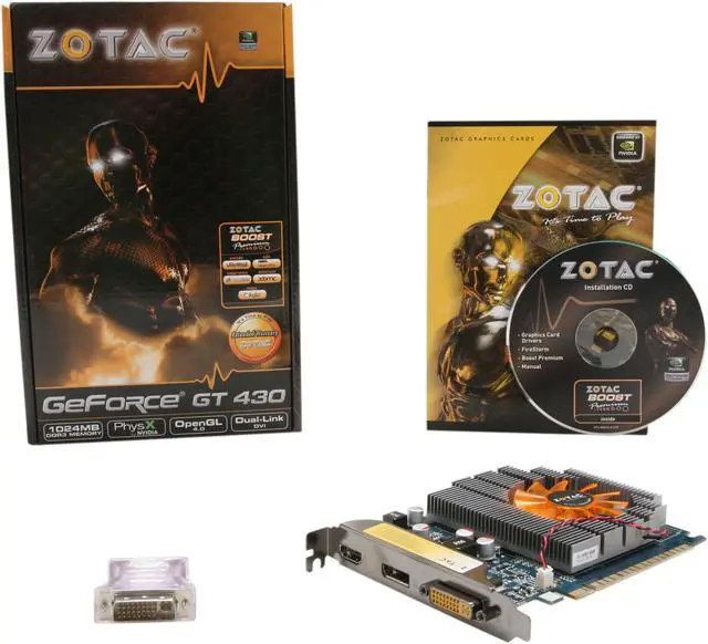 Alt view image 5 of 5 - ZOTAC GeForce GT 430 (Fermi) 1GB DDR3 PCI Express 2.0 x16 Graphics Card ZT-40604-10L