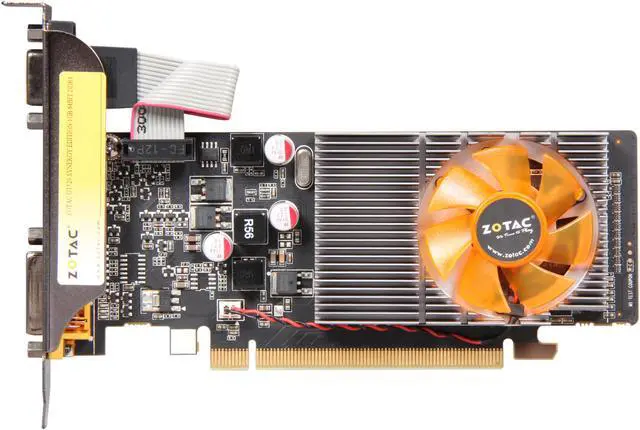 Alt view image 3 of 5 - ZOTAC GeForce GT 520 (Fermi) 1GB DDR3 PCI Express 2.0 x16 Low Profile Ready Graphics Card ZT-50603-10L