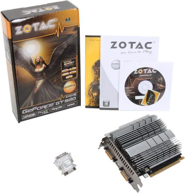 Alt view image 5 of 5 - ZOTAC Zone Edition GeForce GT 520 (Fermi) 1GB DDR3 PCI Express 2.0 x16 Graphics Card ZT-50602-20L