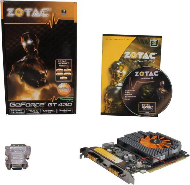 Alt view image 5 of 5 - ZOTAC GeForce GT 430 (Fermi) 2GB DDR3 PCI Express 2.0 x16 Graphics Card ZT-40608-10L