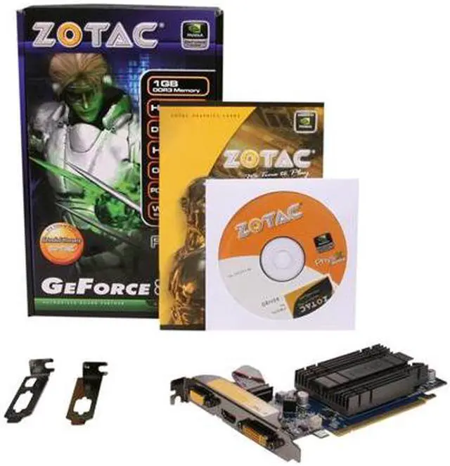 Alt view image 5 of 5 - ZOTAC GeForce 8400 GS 1GB DDR3 PCI Express 2.0 x16 Low Profile Ready Graphics Card ZT-84GEL2M-HSL