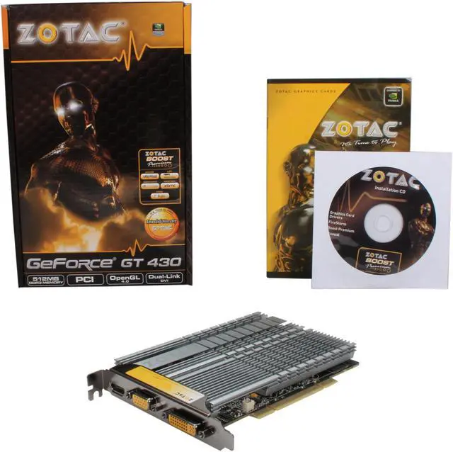 Alt view image 5 of 5 - ZOTAC GeForce GT 430 (Fermi) 512MB DDR3 PCI Graphics Card ZT-40605-10L