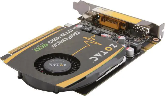 Alt view image 5 of 6 - ZOTAC GeForce GTS 450 (Fermi) 1GB DDR3 PCI Express 2.0 x16 SLI Support Graphics Card ZT-40508-10L