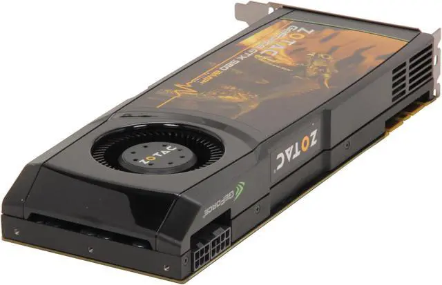 Alt view image 5 of 6 - ZOTAC AMP! GeForce GTX 580 (Fermi) 1536MB GDDR5 PCI Express 2.0 x16 SLI Support Graphics Card ZT-50106-10P