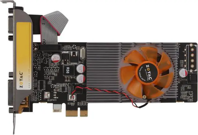 Alt view image 3 of 5 - ZOTAC GeForce GT 520 (Fermi) 512MB DDR3 PCI Express x1 Low Profile Ready Graphics Card ZT-50608-10L