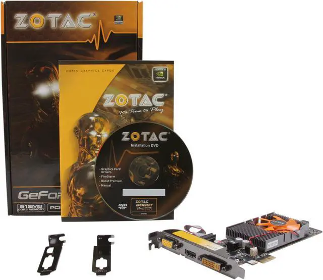 Alt view image 5 of 5 - ZOTAC GeForce GT 520 (Fermi) 512MB DDR3 PCI Express x1 Low Profile Ready Graphics Card ZT-50608-10L