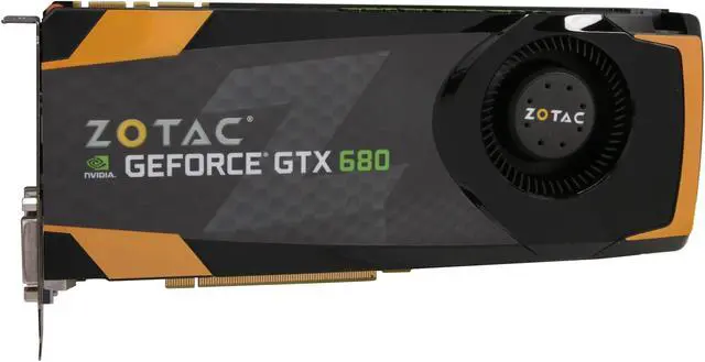 Alt view image 3 of 6 - ZOTAC GeForce GTX 680 2GB GDDR5 PCI Express 3.0 x16 SLI Support Graphics Card ZT-60101-10P