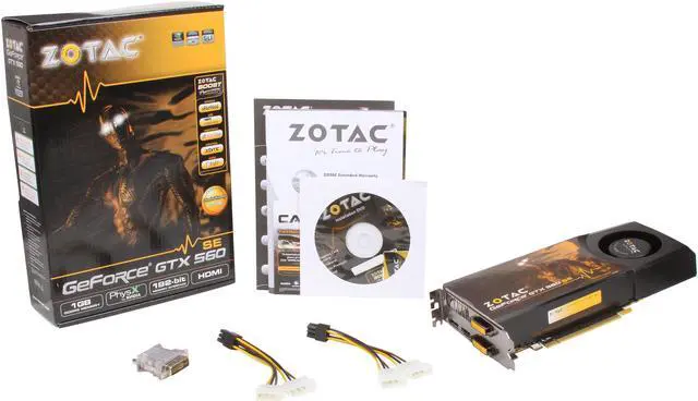 Alt view image 6 of 6 - ZOTAC GeForce GTX 560 SE (Fermi) 1GB GDDR5 PCI Express 2.0 x16 SLI Support Graphics Card ZT-50901-10M