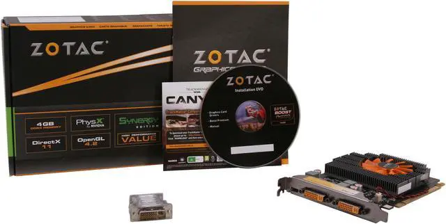 Alt view image 5 of 5 - ZOTAC ZT-60405-10L GeForce GT 630 Synergy Edition 4GB 128-bit DDR3 PCI Express 2.0 x16 HDCP Ready  Video Card