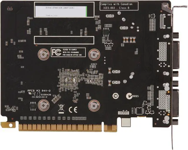 Alt view image 4 of 5 - ZOTAC GeForce GT 640 2GB DDR3 PCI Express 3.0 x16 Graphics Card ZT-60201-10L