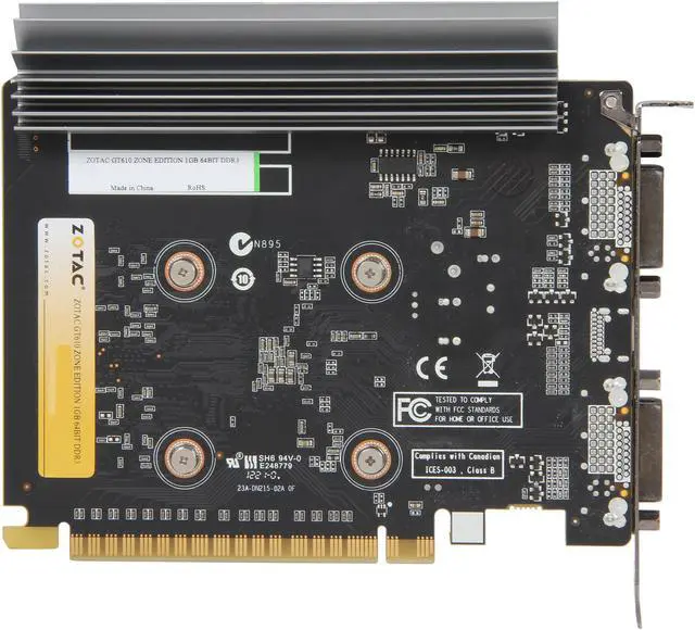 Alt view image 4 of 5 - ZOTAC ZONE Edition GeForce GT 610 1GB DDR3 PCI Express 2.0 x16 Graphics Card ZT-60603-20L