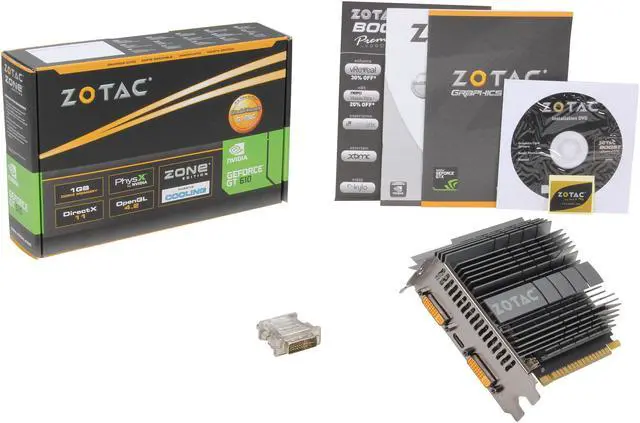 Alt view image 5 of 5 - ZOTAC ZONE Edition GeForce GT 610 1GB DDR3 PCI Express 2.0 x16 Graphics Card ZT-60603-20L
