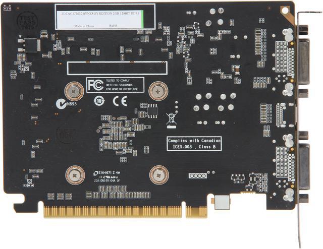 Alt view image 4 of 5 - ZOTAC Synergy GeForce GT 630 2GB DDR3 PCI Express 2.0 x16 Graphics Card ZT-60403-10L