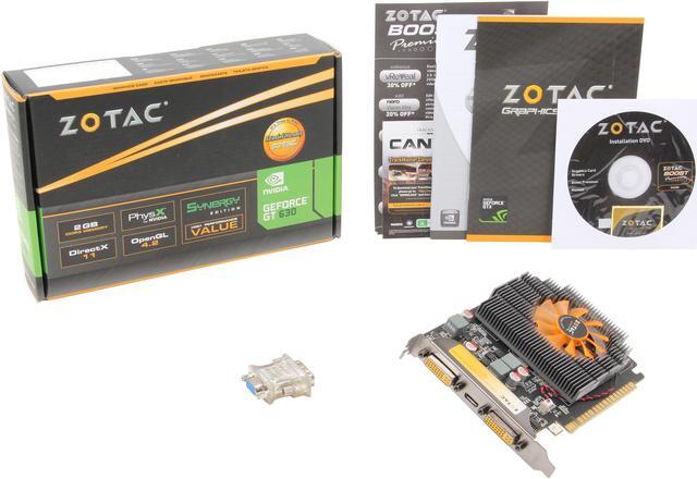 Alt view image 5 of 5 - ZOTAC Synergy GeForce GT 630 2GB DDR3 PCI Express 2.0 x16 Graphics Card ZT-60403-10L