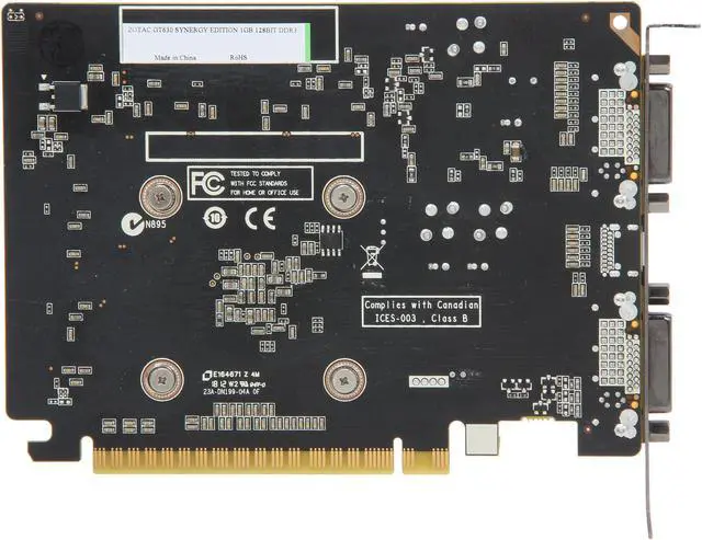 Alt view image 4 of 5 - ZOTAC Synergy GeForce GT 630 1GB DDR3 PCI Express 2.0 x16 Graphics Card ZT-60404-10L