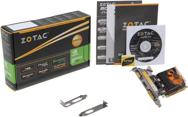 Alt view image 5 of 5 - ZOTAC Synergy Edition GeForce GT 610 1GB DDR3 PCI Express 2.0 x16 Low Profile Ready Graphics Card ZT-60602-10L