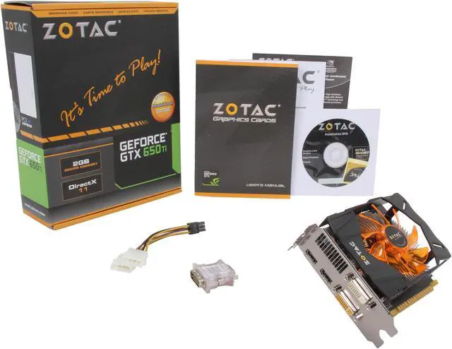 Alt view image 6 of 6 - ZOTAC GeForce GTX 650 Ti 2GB GDDR5 PCI Express 3.0 x16 Graphics Card ZT-61102-10M
