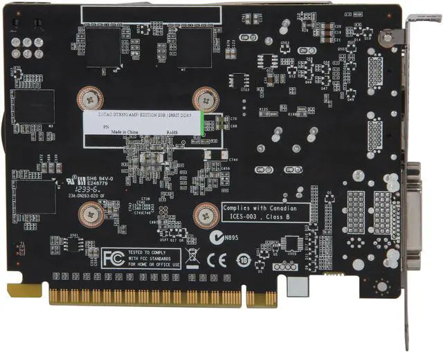 Alt view image 4 of 6 - ZOTAC AMP! GeForce GTX 650 2GB GDDR5 PCI Express 3.0 x16 Graphics Card ZT-61003-10M