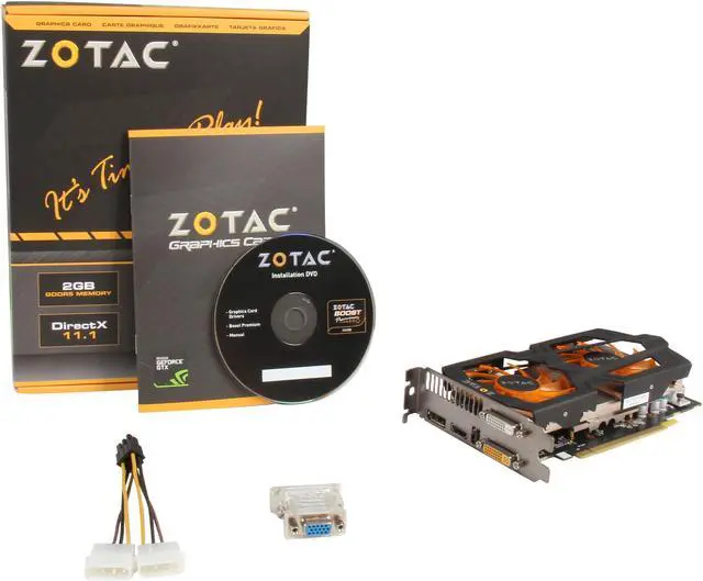 Alt view image 6 of 6 - ZOTAC GeForce GTX 650 Ti BOOST 2GB GDDR5 PCI Express 3.0 x16 Graphics Card ZT-61201-10M