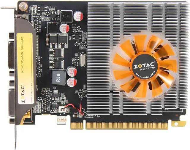 Alt view image 3 of 5 - ZOTAC GeForce GT 640 2GB GDDR3 PCI Express 3.0 x16 Graphics Card ZT-60206-10L