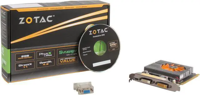Alt view image 5 of 5 - ZOTAC GeForce GT 640 2GB GDDR3 PCI Express 3.0 x16 Graphics Card ZT-60206-10L