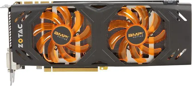 Alt view image 3 of 6 - ZOTAC AMP! SUPERCLOCKED ZT-70303-10P G-SYNC Support GeForce GTX 770 2GB 256-Bit GDDR5 PCI Express 3.0 HDCP Ready SLI Support Video Card