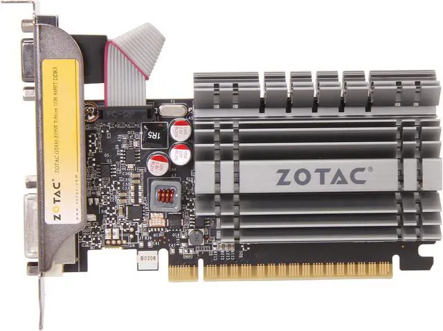 Alt view image 3 of 5 - ZOTAC GeForce GT 630 1GB GDDR3 PCI Express 2.0 Low Profile Ready Graphics Card ZT-60408-20L