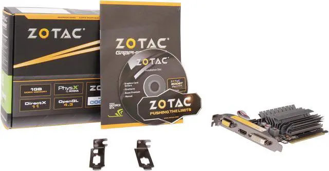 Alt view image 5 of 5 - ZOTAC GeForce GT 630 1GB GDDR3 PCI Express 2.0 Low Profile Ready Graphics Card ZT-60408-20L