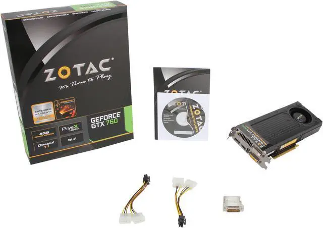 Alt view image 6 of 6 - ZOTAC ZT-70406-10P G-SYNC Support GeForce GTX 760 4GB 256-Bit GDDR5 PCI Express 3.0 HDCP Ready SLI Support Video Card