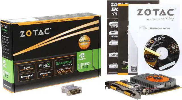 Alt view image 5 of 5 - ZOTAC Synergy Edition GeForce GT 630 1GB DDR3 PCI Express 2.0 x16 Graphics Card ZT-60412-10L