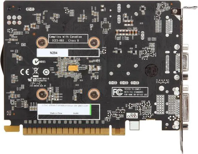 Alt view image 4 of 6 - ZOTAC Synergy Edition GeForce GTX 650 Ti 1GB GDDR5 PCI Express 3.0 x16 Graphics Card ZT-61106-10M