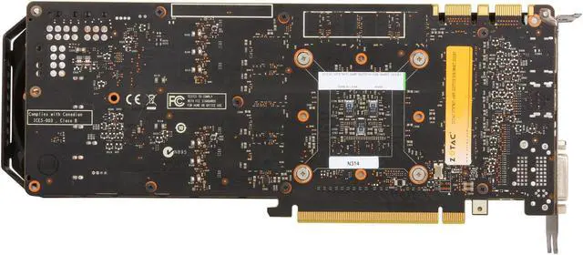 Alt view image 4 of 6 - ZOTAC AMP! SUPERCLOCKED ZT-70504-10P G-SYNC Support GeForce GTX 780 Ti 3GB 384-Bit GDDR5 PCI Express 3.0 x16 HDCP Ready SLI Support Video Card