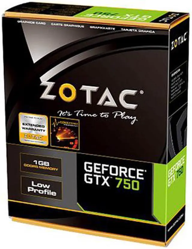 Alt view image 9 of 9 - Zotac ZT-70702-10M G-SYNC Support GeForce GTX 750 Graphic Card - 1033 MHz Core - 1 GB GDDR5 SDRAM - PCI Express 3.0 x16