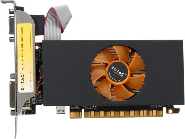 Alt view image 3 of 5 - ZOTAC GeForce GT 740 2GB DDR3 PCI Express 3.0 x16 Low Profile Ready Graphics Card ZT-71006-10L
