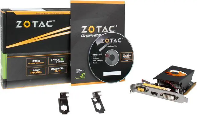 Alt view image 5 of 5 - ZOTAC GeForce GT 740 2GB DDR3 PCI Express 3.0 x16 Low Profile Ready Graphics Card ZT-71006-10L