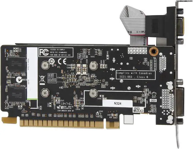 Alt view image 4 of 5 - ZOTAC GeForce GT 730 1GB GDDR5 PCI Express 2.0 x16 (x8 lanes) Low Profile Ready Graphics Card ZT-71102-10L