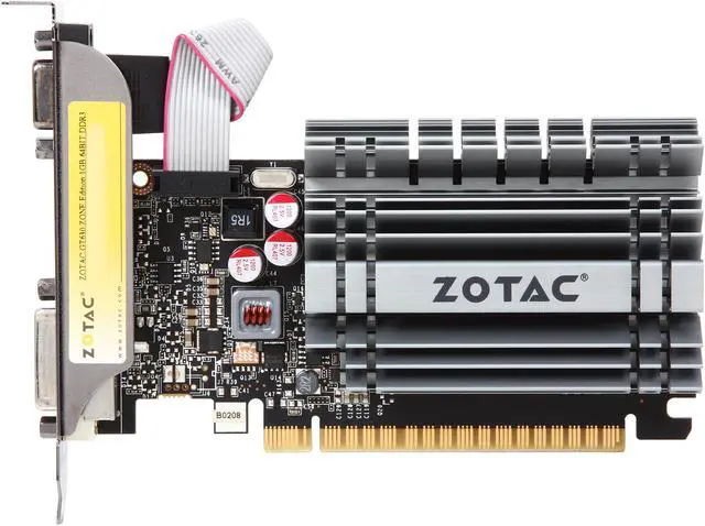 Alt view image 3 of 5 - ZOTAC GeForce GT 630 ZONE Edition 1GB DDR3 PCI Express 2.0 x16 Low Profile Ready Graphics Card ZT-60415-20L