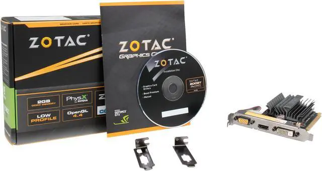 Alt view image 5 of 5 - ZOTAC GeForce GT 720 2GB DDR3 PCI Express 2.0 x16 (x8 lanes) Low Profile Ready Graphics Card ZT-71201-20L