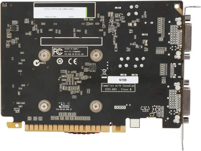 Alt view image 4 of 5 - ZOTAC GeForce GT 730 2GB DDR3 PCI Express 2.0 x16 Graphics Card ZT-71103-10L