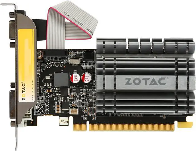 Alt view image 3 of 5 - ZOTAC GeForce GT 730 2GB DDR3 PCI Express 2.0 x16 (x8 lanes) Graphics Card ZT-71113-20L