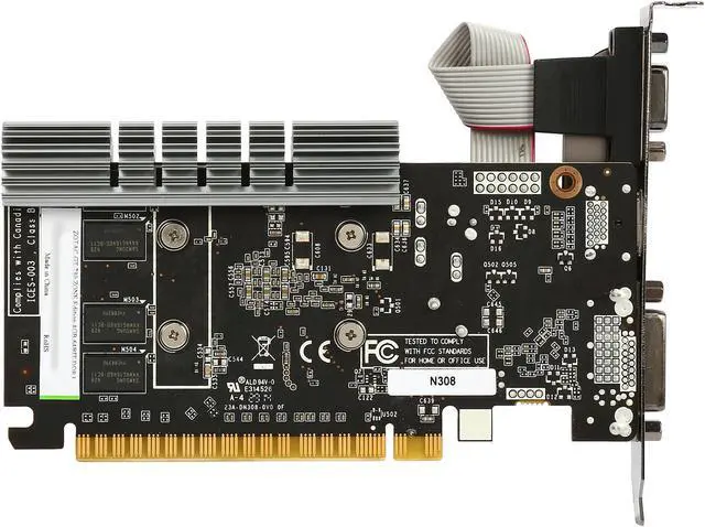 Alt view image 5 of 5 - ZOTAC GeForce GT 730 4GB DDR3 PCI Express 2.0 Graphics Card ZT-71115-20L