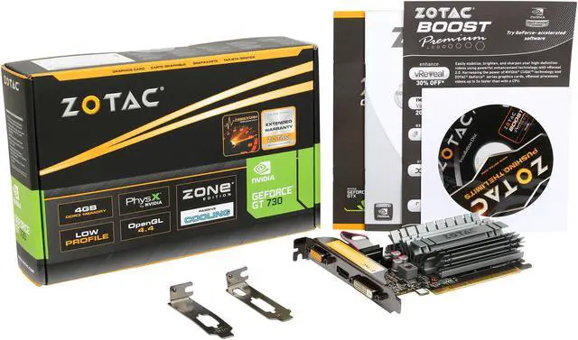 Alt view image 6 of 5 - ZOTAC GeForce GT 730 4GB DDR3 PCI Express 2.0 Graphics Card ZT-71115-20L