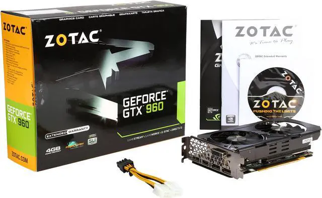 Alt view image 6 of 6 - ZOTAC GeForce GTX 960 4G, ZT-90308-10M