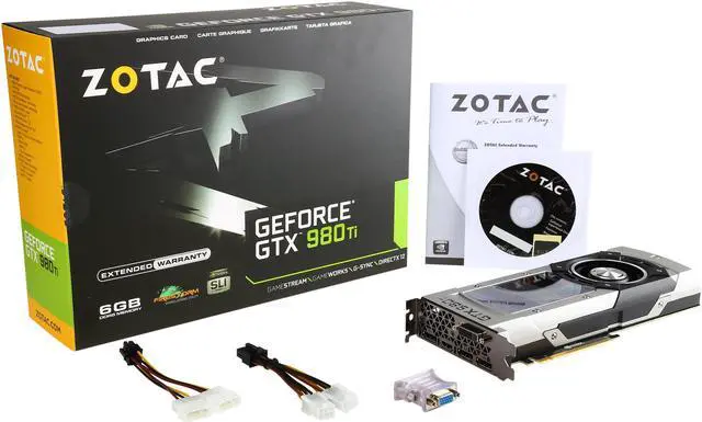 Alt view image 6 of 6 - ZOTAC GeForce GTX 980 Ti 6GB, ZT-90501-10P