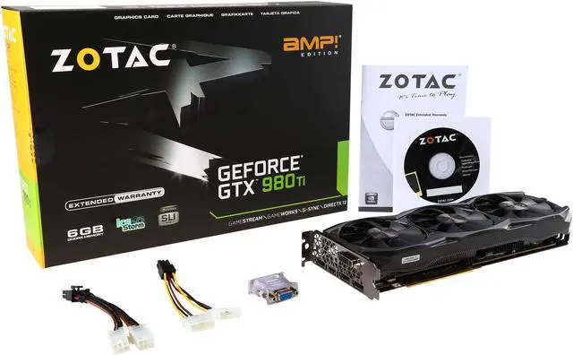 Alt view image 6 of 6 - ZOTAC GeForce GTX 980 Ti 6GB AMP!, ZT-90503-10P
