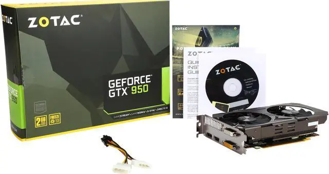 Alt view image 6 of 6 - ZOTAC GeForce GTX 950 2G OC, ZT-90602-10M