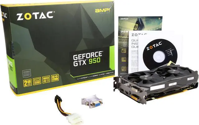 Alt view image 6 of 6 - ZOTAC GeForce GTX 950 2G AMP!, ZT-90603-10M