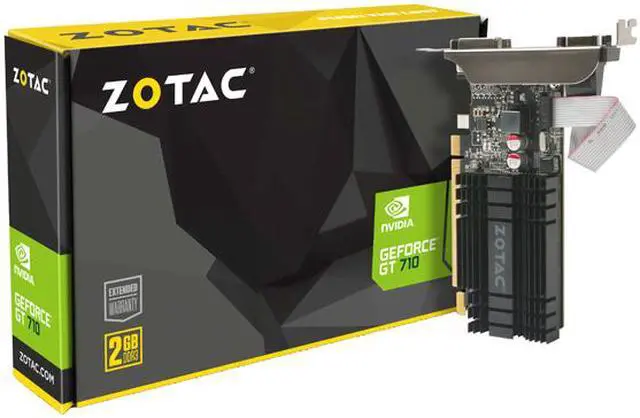 Alt view image 7 of 8 - ZOTAC GeForce GT 710 2GB DDR3 PCI Express 2.0 x8 Graphics Card ZT-71302-20L